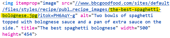 Bolognese Image File Name