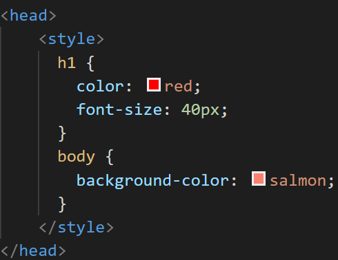 Inline CSS Example