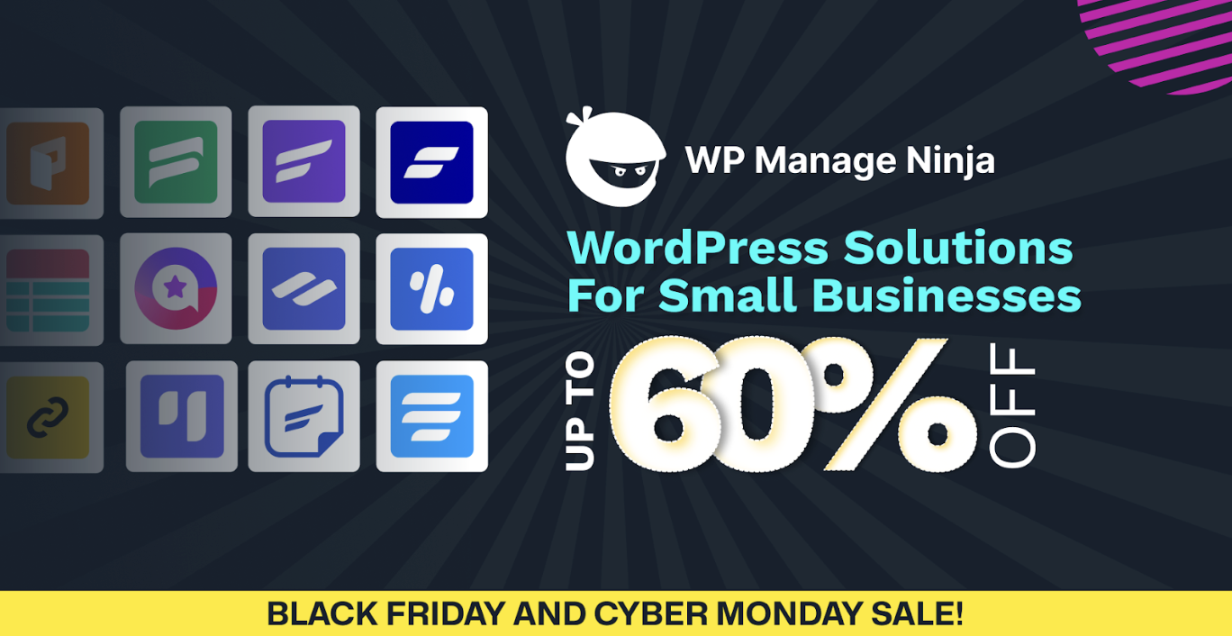 WPManageNinja WordPress Black Friday Deal